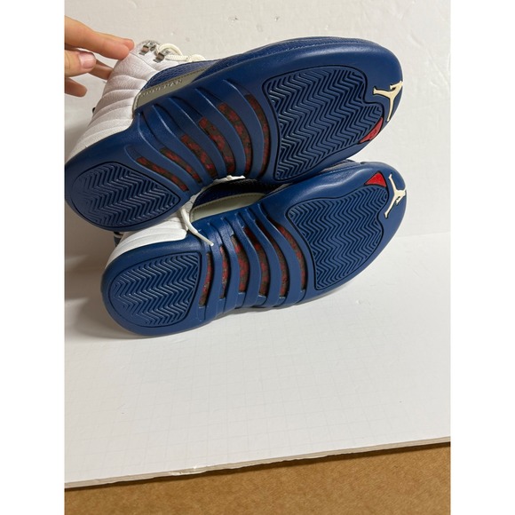 Air Jordan 12 XII Retro‎ White Midnight Navy Blue Size 8.5 Sneakers main image 8